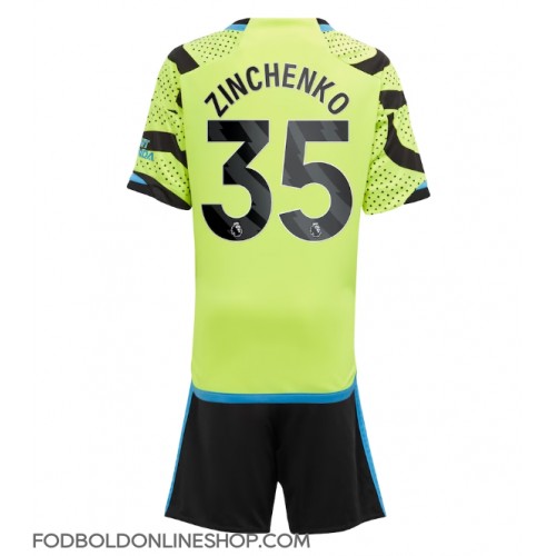 Arsenal Oleksandr Zinchenko #35 Udebane Trøje Børn 2023-24 Kortærmet (+ Korte bukser)